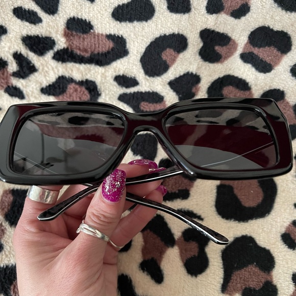 Jimmy Choo Eleni 53mm black square sunglasses